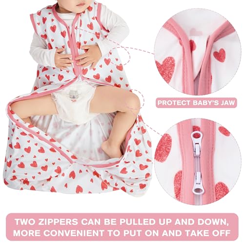 Baby Sleep Sack 3-Pack - Rayon Cotton Wearable Blanket TOG 0.3 (0-6 Months)