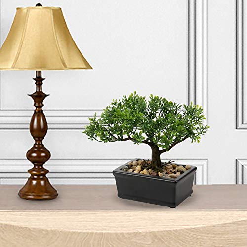 Artificial Juniper Bonsai Tree with Ceramic Pot - Indoor Decor