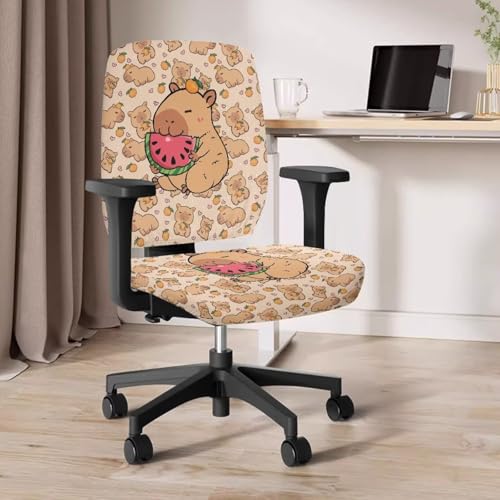 Stretchable Office Chair Cover - 2-Piece Universal Fit Protector