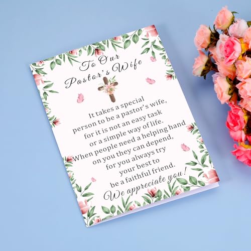 Pastors Wife Appreciation Card - Christian Thank You Greeting Card