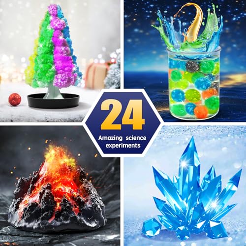 24-Day Science Advent Calendar Kit with Video Instructions for Kids