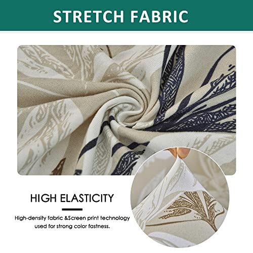 Floral Patterned Stretch Recliner Cover - 4 Piece Anti-Slip Protector