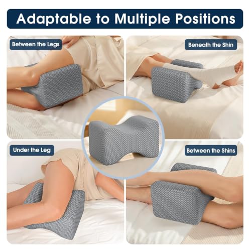 BlissTrends Ergonomic Memory Foam Knee & Leg Pillow for Side Sleepers