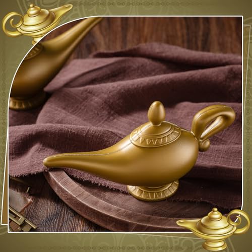 6 Pack Vintage Arabian Magic Lamps - Halloween Costume Party Props