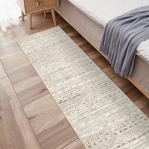 Moroccan Washable Hallway Runner Rug 2'6" x 12' Non-Slip Floor Mat