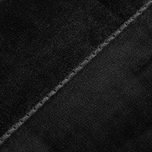 Black Velvet Throw Pillow Covers 18x18 (Set of 2) - Soft Cushion Cases