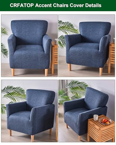 Stretch Accent Chair Cover with Arms - Washable Pet-Friendly Slipcover