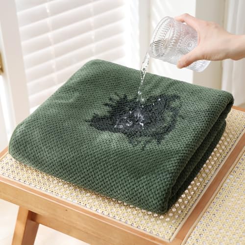6-Piece Oversized Bath Sheet Set, Extra Large Microfiber Towels, Olive Green