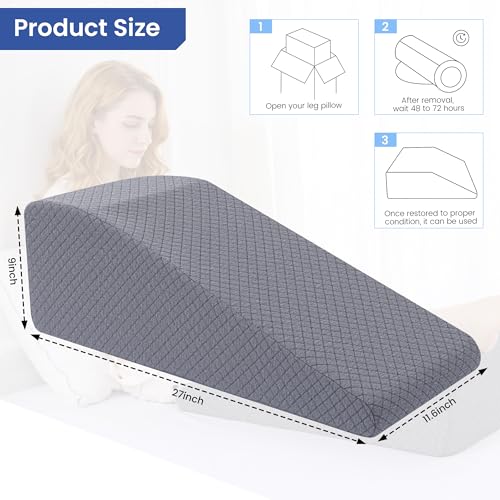 Leg Elevation Pillow for Post-Surgery Recovery - Wedge Support