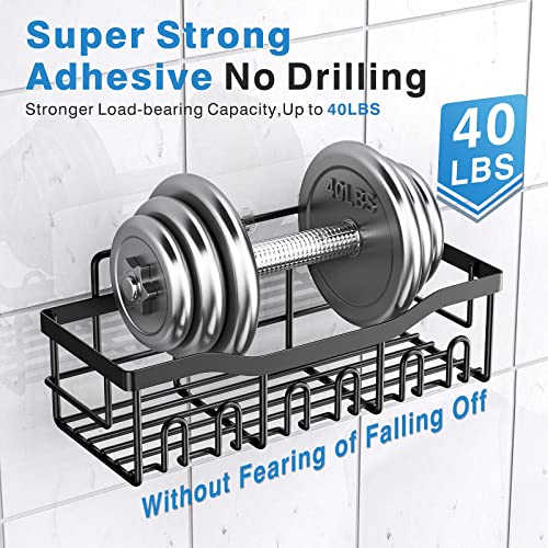 Eudele Adhesive Shower Caddy 5 Pack Rustproof Stainless Steel Bath Organizers