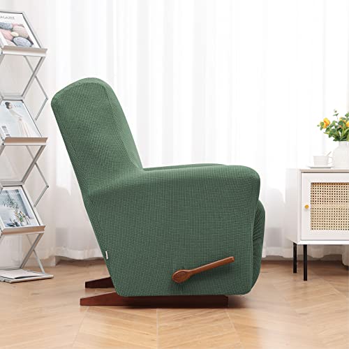 Washable Recliner Chair Cover, Stretch Slipcover for 24-37" Recliners, Greyish Green