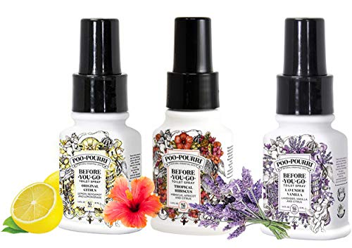 Before-You-Go Bathroom Odor Eliminator Spray Set - 3 Pack, 1.4 Ounce