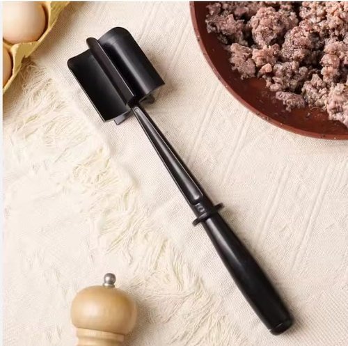 Meat Chopper | Premium Heat Resistant Hamburger Grinder for Ground Beef, Chicken & Potatoes - Black