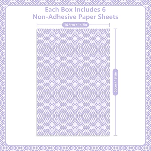 Lavender Scented Drawer Liners - 6 Non-Adhesive Sheets for Closets & Dressers