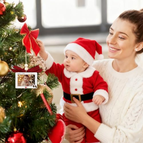WhatSign P-Frame Baby's First Christmas Photo Frame Ornament Keepsake 2026