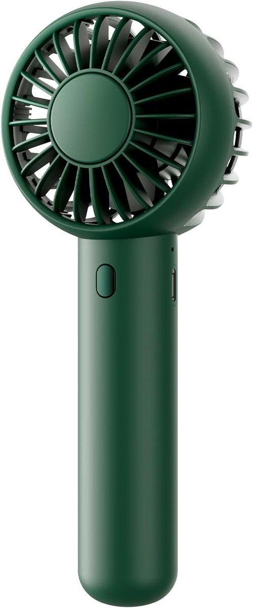 Gaiatop Mini Portable Fan - Cute Design, Rechargeable Battery, Handheld & Desktop | Navy Green, Lightweight