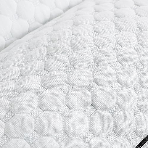 Shredded Memory Foam Knee Pillow for Side Sleepers - 26" White