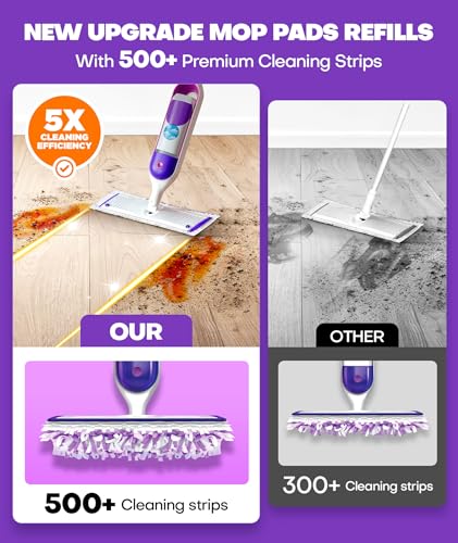 Disposable Power Mop Refill Pads - Multi-Surface Floor Cleaning (30 Count)