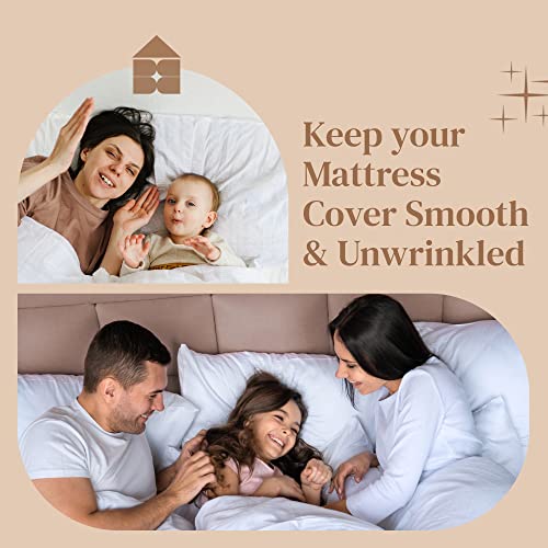 Adjustable Bed Sheet Holder Straps - Heavy Duty Mattress Clips (4 Pack)