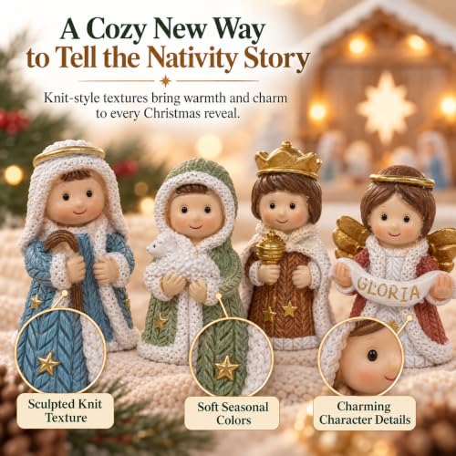 Nativity Advent Calendar 2026 for Kids – 24 Day Light-Up Nativity Scene Set