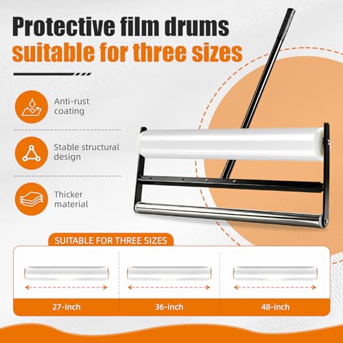 Adjustable Carpet Protection Film Applicator for 27", 36", 48" Rolls