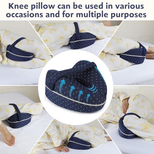 Ergonomic Knee Pillow for Side Sleepers - Sciatica Relief & Pain Support