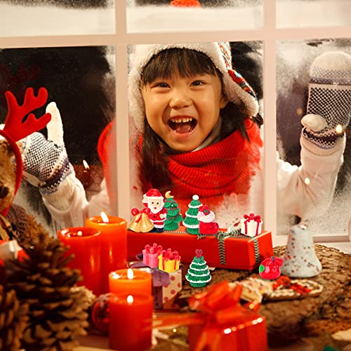 37-Piece Miniature Resin Christmas Figurines for DIY Holiday Decor