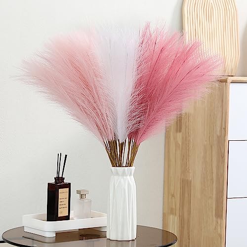 30pcs 24-Inch Artificial Faux Pampas Grass Set for Home Decor