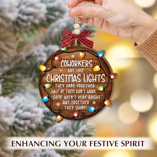 Coworker Christmas Ornament – Funny Office Gift for Colleagues, 3.7 x 3.9 in