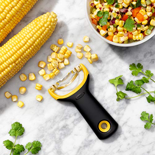 Stainless Steel Corn Peeler & Kernel Stripper with Ergonomic Handle