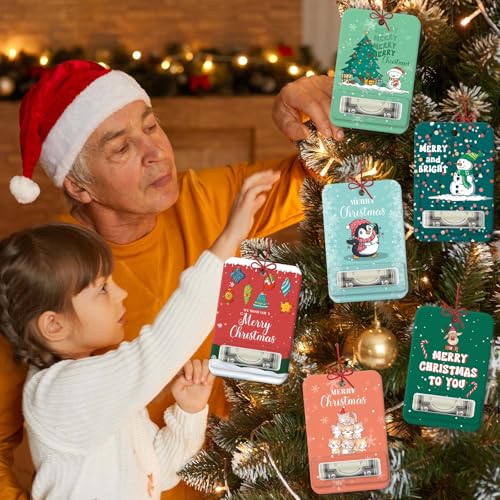 Merry Christmas 8 Pack Money Cards - Cash Holder Gifts for Kids & Friends (SuperShunhu)