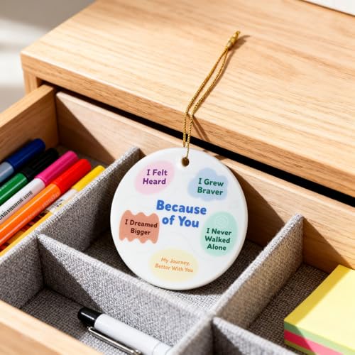 Cor-boy Thank You Gift Ornament - Inspirational Wall Hanging for Teacher, Mentor, Friends, Family, Colleague, Nurse, Christmas