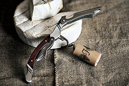Laguiole Style de Vie Rosewood Corkscrew with Lever & Honey Bee Logo
