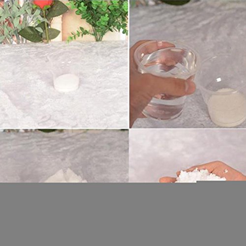 Instant Fake Snow Powder (40 Pack) - Reusable Artificial Snow for Holiday Decor