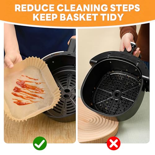 130 Pcs Disposable Air Fryer Liners for 1-3 Quart Mini Fryers