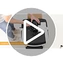Ergonomic Office Chair with Flip-Up Armrests and Lumbar Support