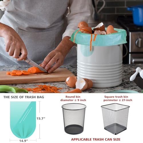 1.2 Gallon Compostable Small Trash Bags (125 Count) - 5L Can Liners