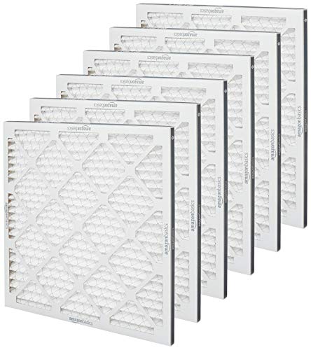 Amazon Basics 20x20x1 Air Filter MERV 11, 6-Pack AC Furnace Filters