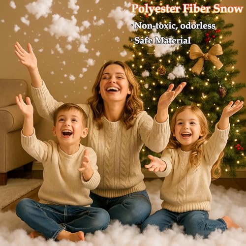 Fluffy Artificial Fake Snow Blanket for Christmas Village & Crafts (5.6 oz)