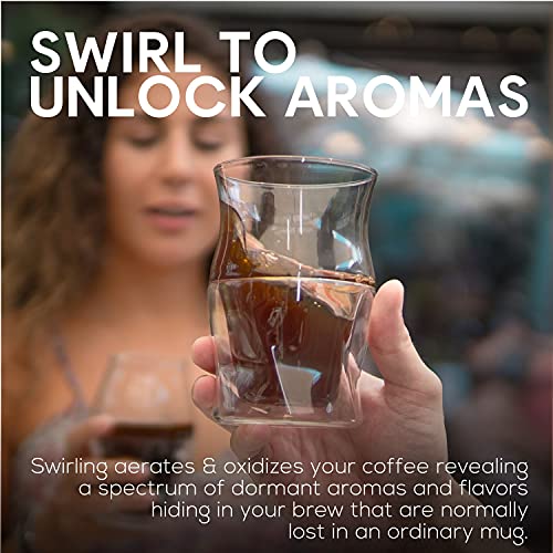ICOSA Brewhouse AVENSI 3-Piece Coffee Set with Unique Glassware for Aroma & Temperature Control