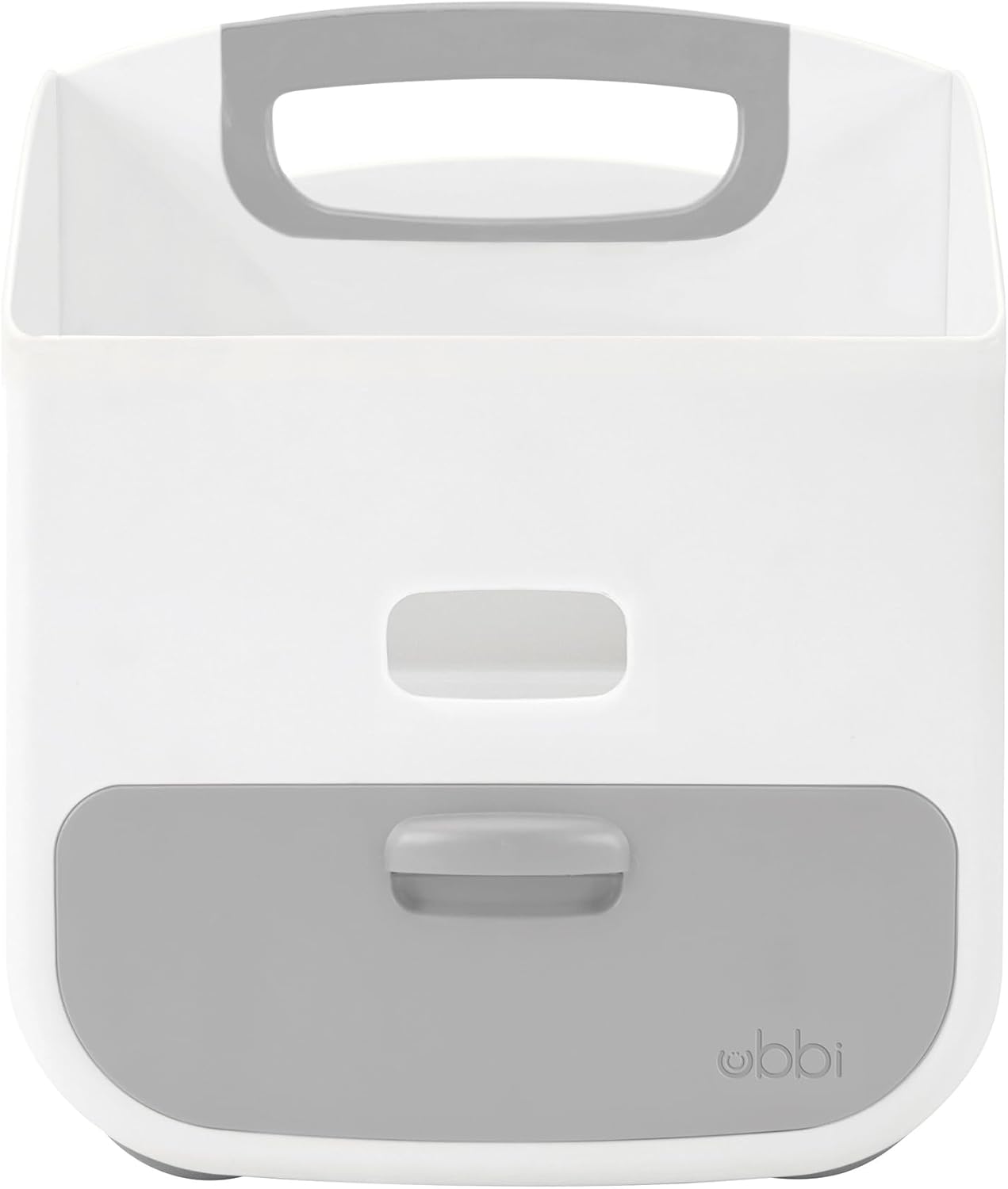 Ubbi Portable Diaper Changing Station - Diaper Storage Caddy Organizer with Folding Mat | Gray