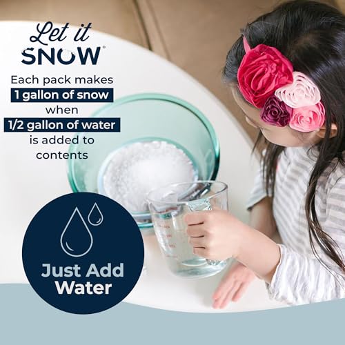 Let it Snow Instant Fake Snow Powder for Slime and Christmas Decor