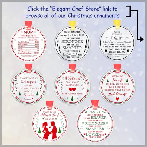 Elegant Chef My First Christmas as a Big Brother 2026 Keepsake Ornament