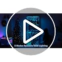 71-Inch 6-Tier Tall Glass Display Cabinet with RGB LED Lights & Mirrored Back