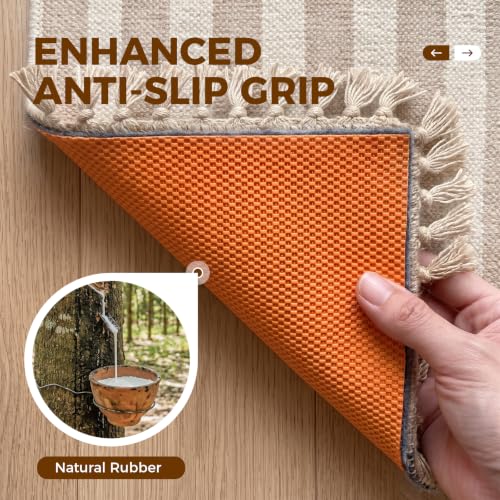 5x7 Ft Non-Slip Rug Pad, 1/4" Thick Felt and Natural Rubber Gripper