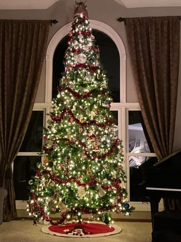Heavy-Duty Welded Steel Artificial Christmas Tree Stand for 9-14 ft Trees