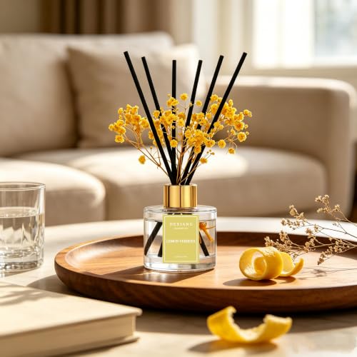 Lemon Verbena Reed Diffuser Set - 100ml Natural Citrus Home Fragrance