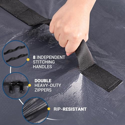 Heavy-Duty Mattress Moving Bag with Zipper & Handles - Queen Size