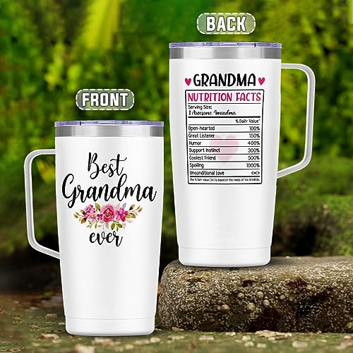 Grandma Tumbler with Handle 20oz Insulated Stainless Steel Coffee Travel Mug - Grandma 2