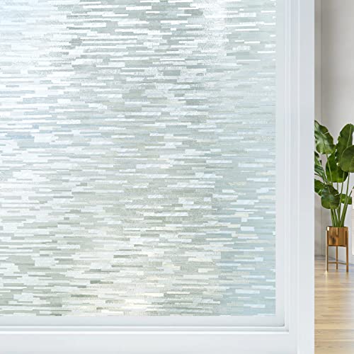 Frosted Window Privacy Film - Non-Adhesive Static Cling, 17.5" x 78.7"